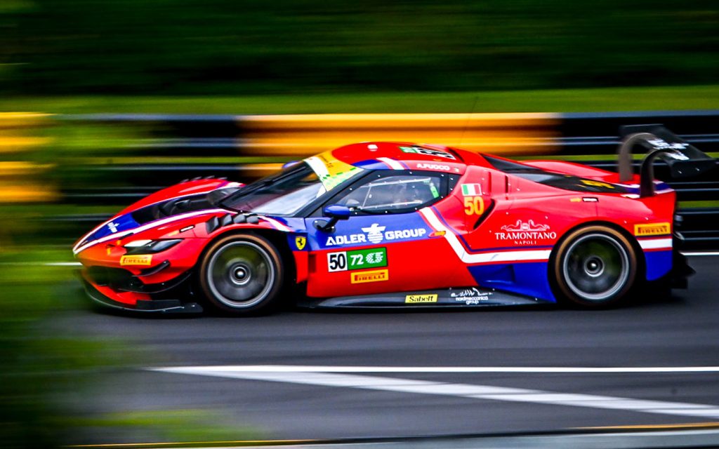 Second day chaos at the 72nd Macau Grand Prix - Antonio Fuoco attacks the Guia circuit in his #50 Ferrari