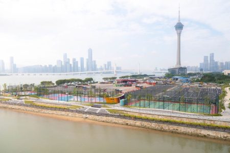 A new section of the South Shore Promenade opened in Macao A new section of the South Shore Promenade opened in Macao