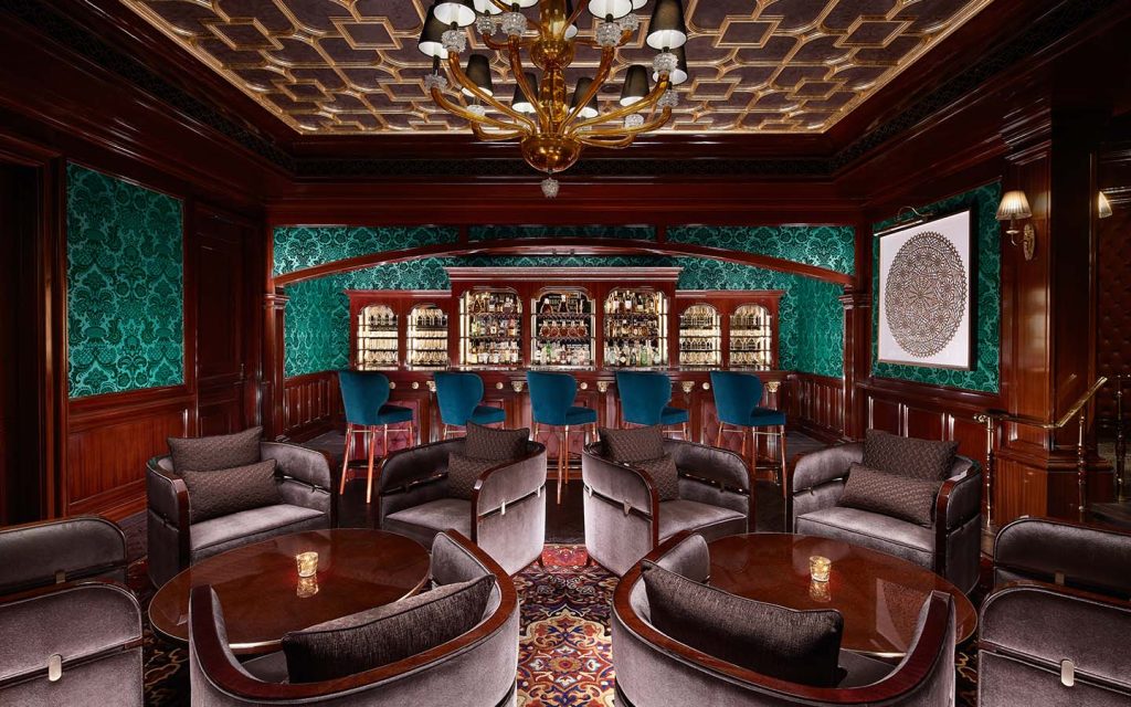 Settle into a plush armchair then sip on your favourite pour, whether that’s a negroni, sazerac or G&T