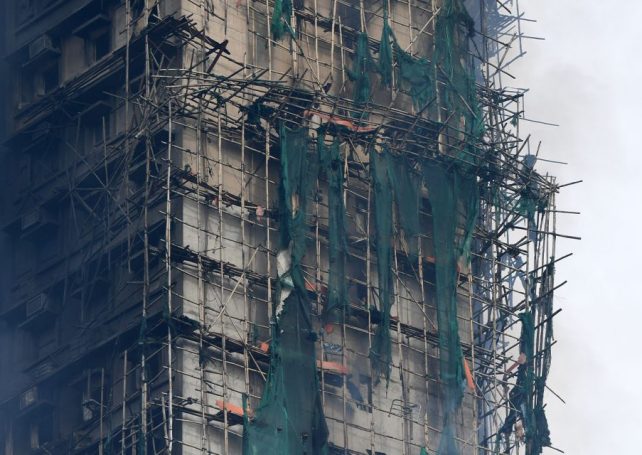 Substandard construction mesh found at Hong Kong’s Tai Po fire site