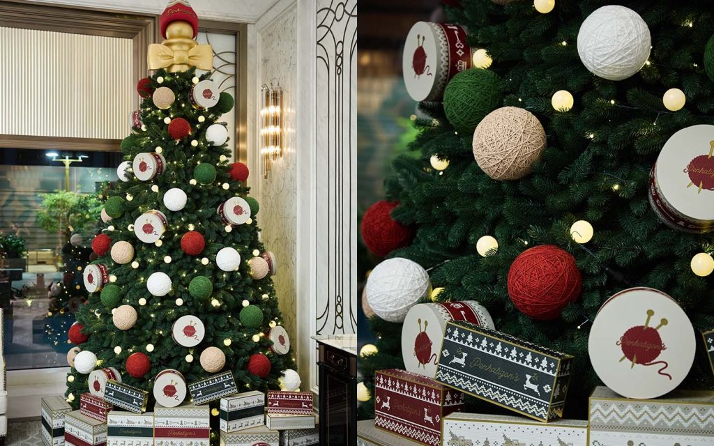 Penhaligon’s dazzling festive decor on Level 8, right alongside Londoner Court’s private lobby and lounge, creates a magical atmosphere for guests to enjoy