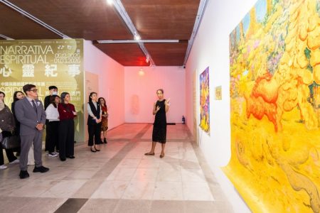 An annual Sino-Portuguese art exhibition officially opens at Taipa Houses