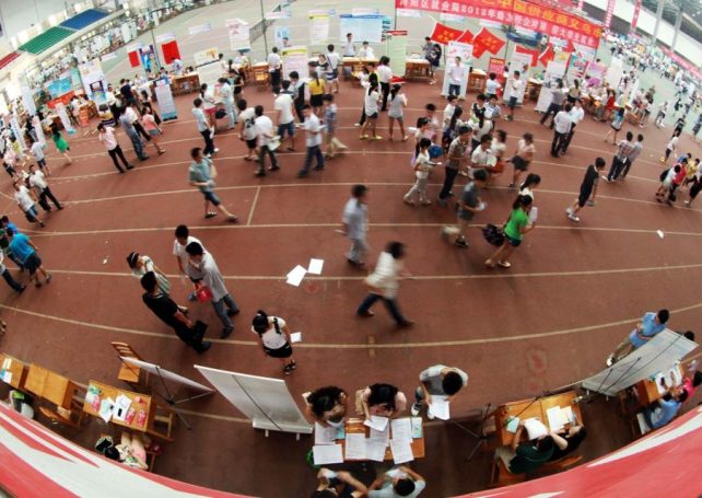 China’s youth jobless rate falls to a five-month low