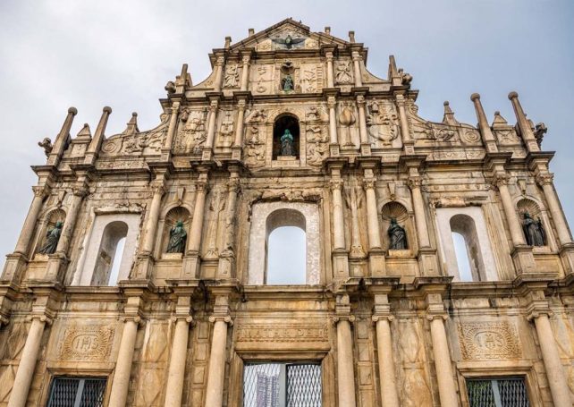 The bronze statues at the Ruins of St. Paul’s will be restored by mid-February