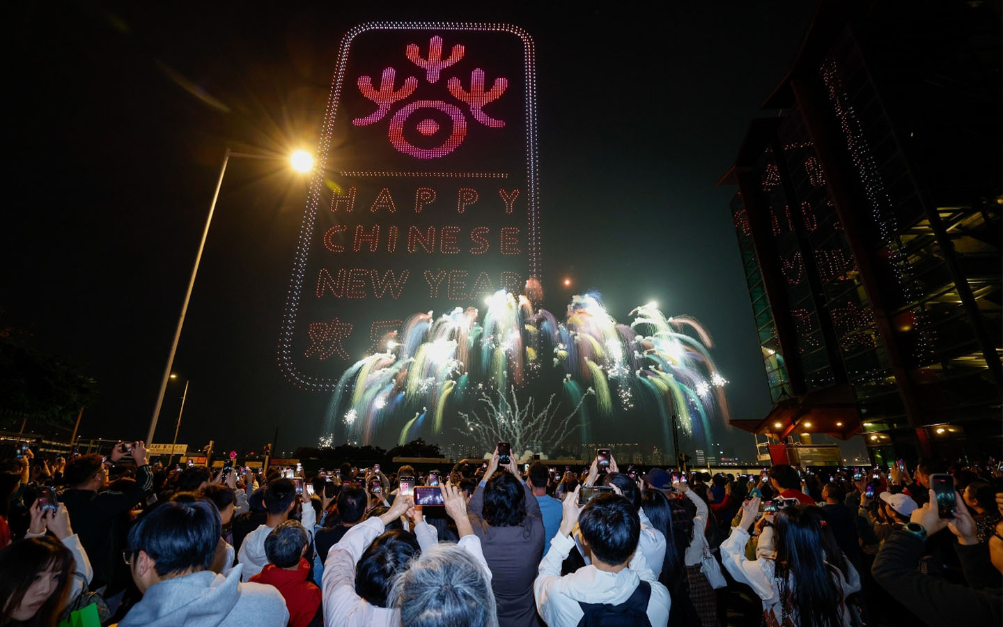 Macao launches Year of the Horse with a parade and a drone and fireworks spectacle
