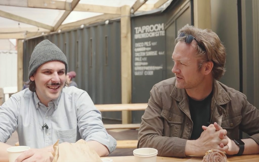 Greg Barnes (left) and Hunter are the two-man team behind Attaché, although they sometimes hire local fixers and producers