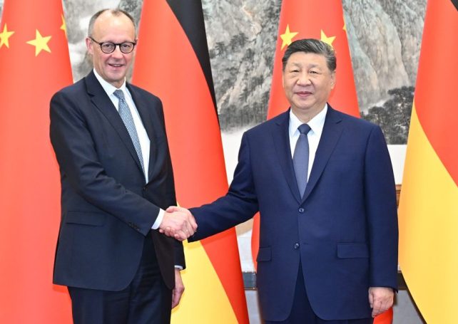 German chancellor raises trade issues in talks with China on first Beijing visit