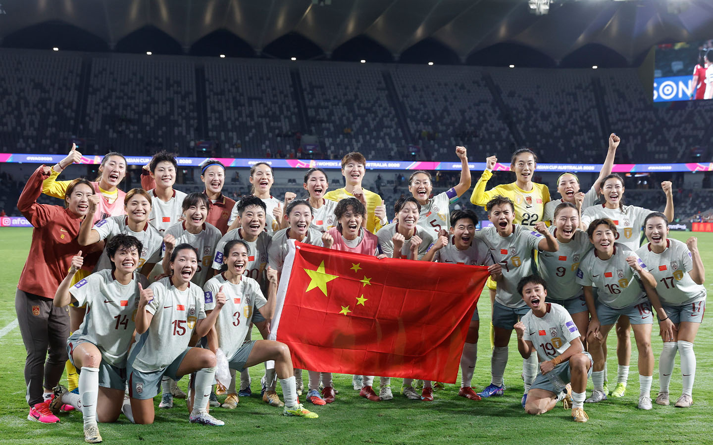 China beats North Korea 2-1 to win Group B in Asian Cup women’s soccer
