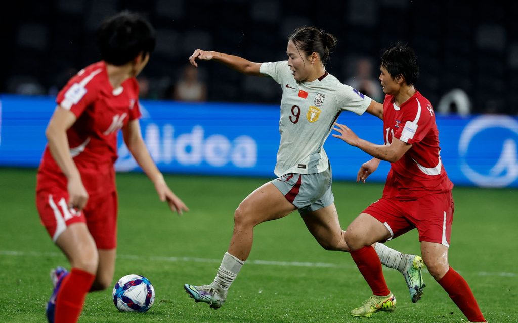 China beats North Korea 2-1 to win Group B in Asian Cup women’s soccer