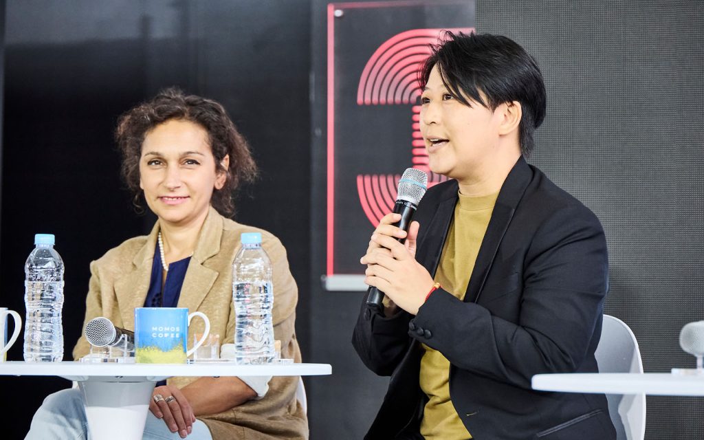 Director Tracey Choi’s (right) film held its global premiere at the 30th Busan International Film Festival on 20 September 2025