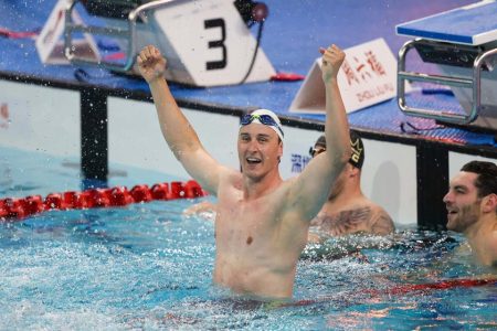 Cameron McEvoy breaks 50m freestyle world record at China Swimming Open Cameron McEvoy breaks 50m freestyle world record at China Swimming Open