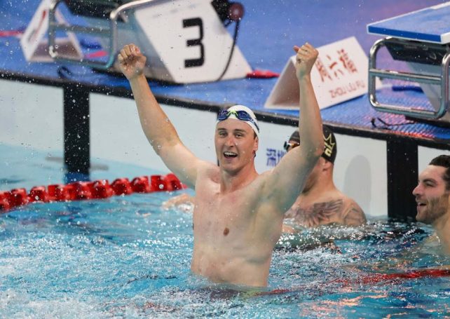 Cameron McEvoy breaks 50m freestyle world record at China Swimming Open
